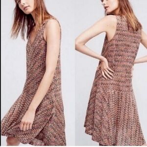 LAST CHANCE Anthropologie Maeve drop waist Rainbow print midi dress